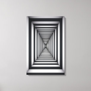 Monochrome Odyssey Leinwanddruck