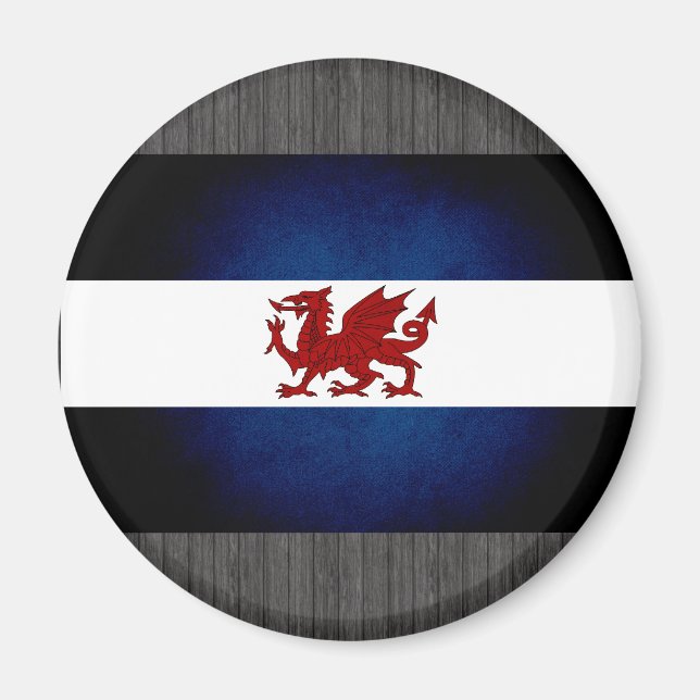 Monochrome Patagonia-Flagge Magnet (Vorne)