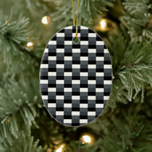 Monochrome Pattern of Gray, Grey, Black and White Keramik Ornament