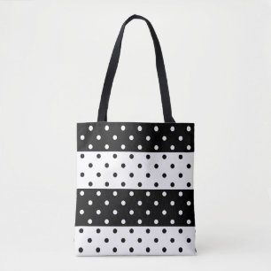 Monochrome Polka Dots-Tasche