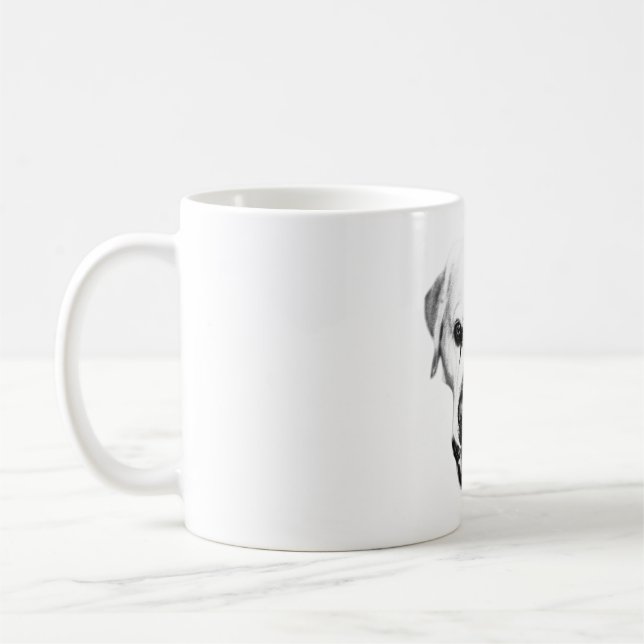 Monochrome Präsenz Kaffeetasse (Links)
