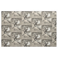 Monochrome Rotzunge Vollmond Bat Broom