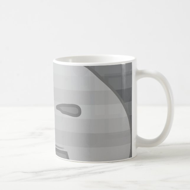 Monochrome Schmerzen Kaffeetasse (Rechts)