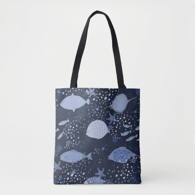 Monochrome sleeping fishes, dark pattern. (Vorderseite)