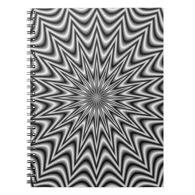 Monochrome Star Notizblock (Vorderseite)