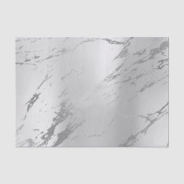 Monochrome Stone Silver Gray Metallic Marmor Seidenpapier