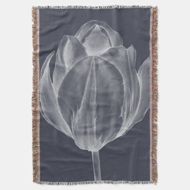 Monochrome Tulip I Decke (Vorderseite Vertikal)