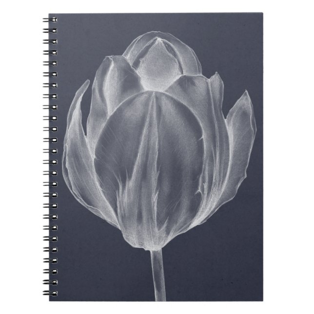 Monochrome Tulip I Notizblock (Vorderseite)