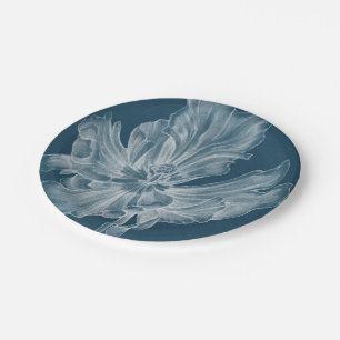 Monochrome Tulip II Pappteller