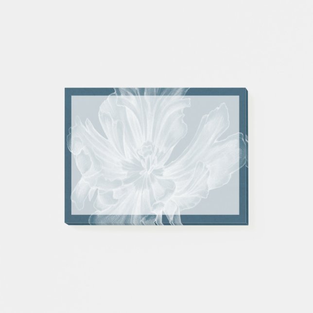 Monochrome Tulip II Post-it Klebezettel (Vorderseite)