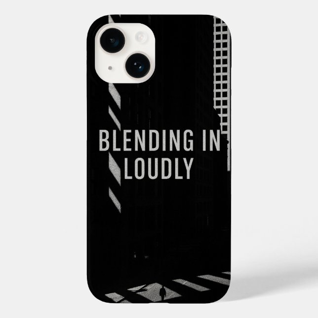 Monochrome Urban Shadow Play iPhone Case Blending (Rückseite)