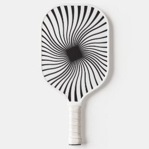 Monochrome verwirrende Spirale Pickleball Schläger