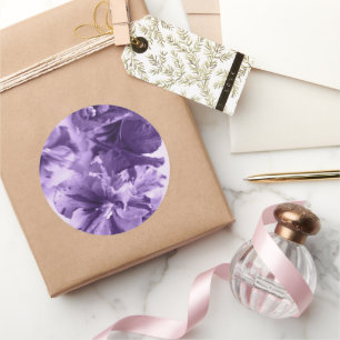 Monochrome Violette Runder Aufkleber