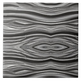 Monochrome Wellen Fliese