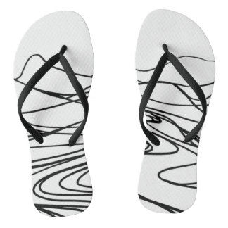 Monochrome Zen Ruhe Männer Flip Flops