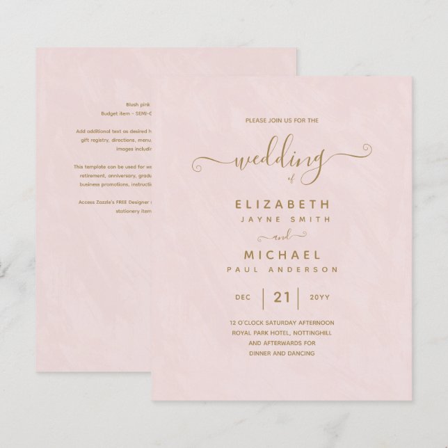 Monochrome, zweiseitige Ausführung von Goldtext-HA (Vorne/Hinten)