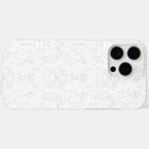 Monochromes Blumenmuster – Elegante nahtlose Kunst iPhone 16 Pro Max Hülle
