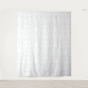 Monochromes Blumenmuster – Elegante nahtlose Kunst Wandteppich