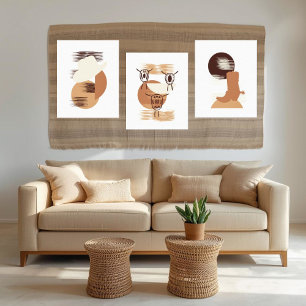 Monochromes Bolo-Tie-Wandkunst Leinwanddruck