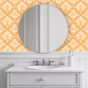 Monochromes Elegantes Orange Tapete