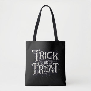 Monochromes Gothic-Spiky TRICK OR TREAT Halloween