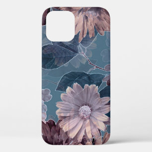 Monochromes Lila: Nahtloses florales Wasserfarbenm Case-Mate iPhone Hülle