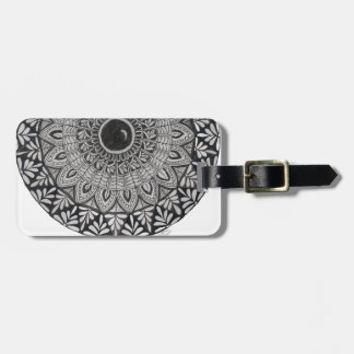 Monochromes Mandala-Design-Gepäckanhänger Gepäckanhänger