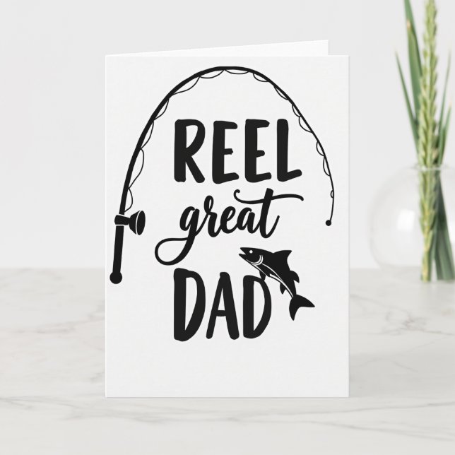 Monochromes Super-Dad-Kartenrollo Karte (Vorderseite)