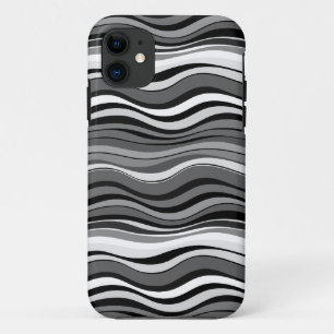 Monochromes Wellenmuster Case-Mate iPhone Hülle