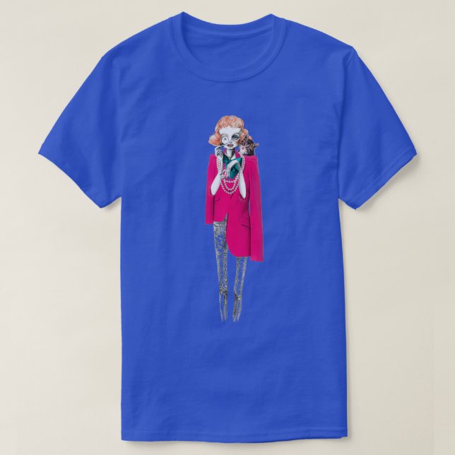 Monocle Lady T-Shirt (Design vorne)