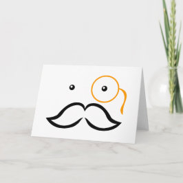 Monocle und Mustache Karte