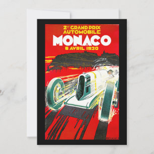 Monoco Grand Prix Vintage Werbung