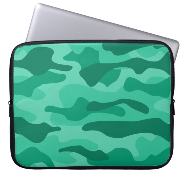 Monocolor-Camouflage Laptopschutzhülle (Vorderseite)
