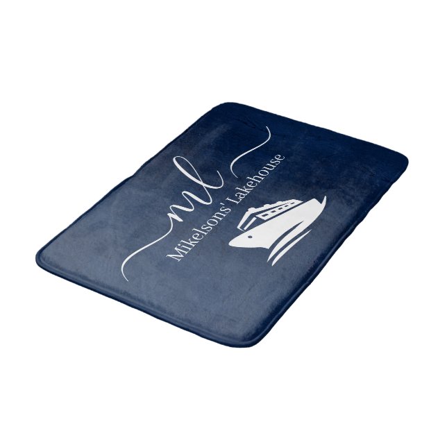 Monografie der Nautischen Marine Badematte (Schrägansicht)