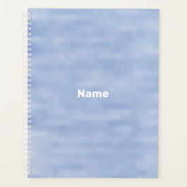 Monografie des Minimalistischen blauen individuell Planer