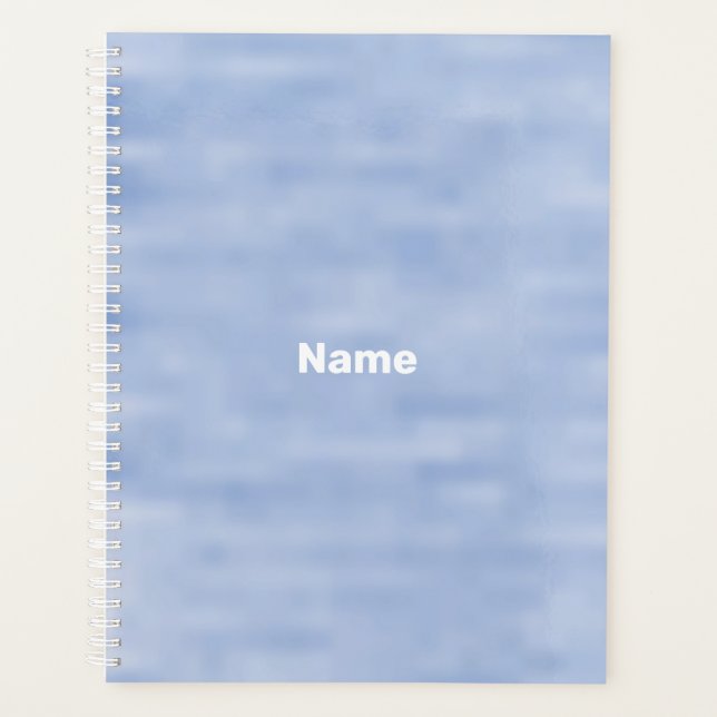 Monografie des Minimalistischen blauen individuell Planer (Vorderseite)