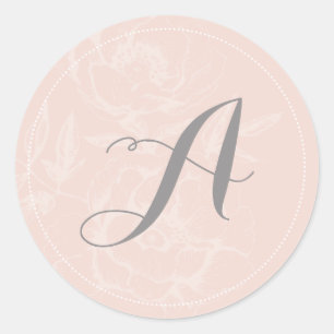 Monografische Aufkleber für die Hochzeitskleber in