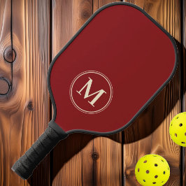 Monografische Farbe der tiefschwarzen Cranberry au Pickleball Schläger