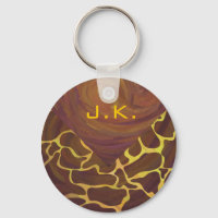 Monografische Giraffe, braun, Gelb