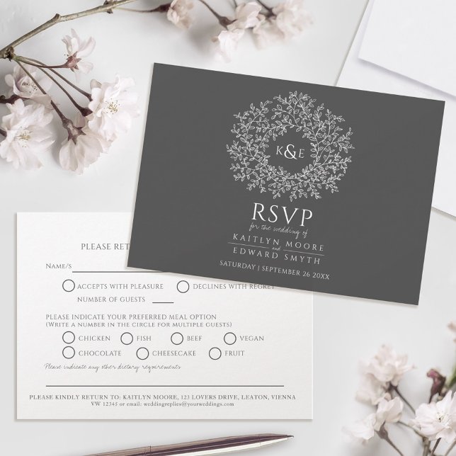 Monografische, handgezeichnete UAWG RSVP Karte (Von Creator hochgeladen)