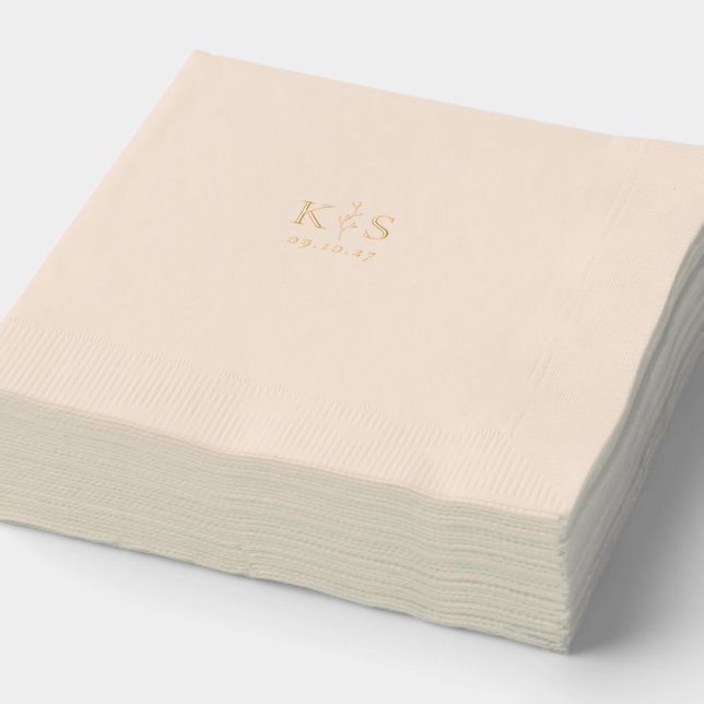 Monografische Hochzeit der HARMONIE Servietten Mit Folie (Ausschnitt)