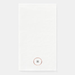 Monografische Hochzeit von Gold Foil Serviette