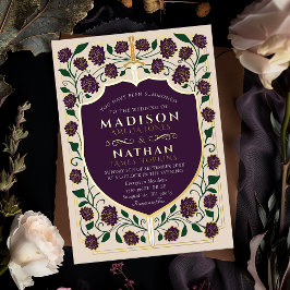 Monografische Hochzeit von Sword & Shield Folieneinladung