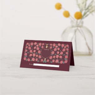 Monografische Hochzeit von Sword & Shield Platzkarte