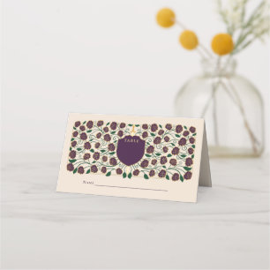 Monografische Hochzeit von Sword & Shield Platzkarte