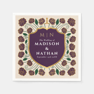 Monografische Hochzeit von Sword & Shield Serviette