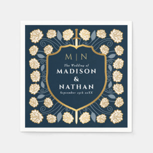 Monografische Hochzeit von Sword & Shield Serviette