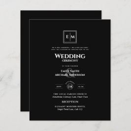 Monografische Hochzeitsstimmung in Schwarz in 1