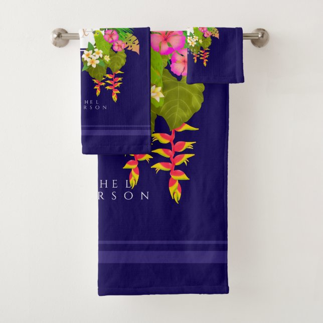 Monografische Navy Badhandtuch Set (Insitu)