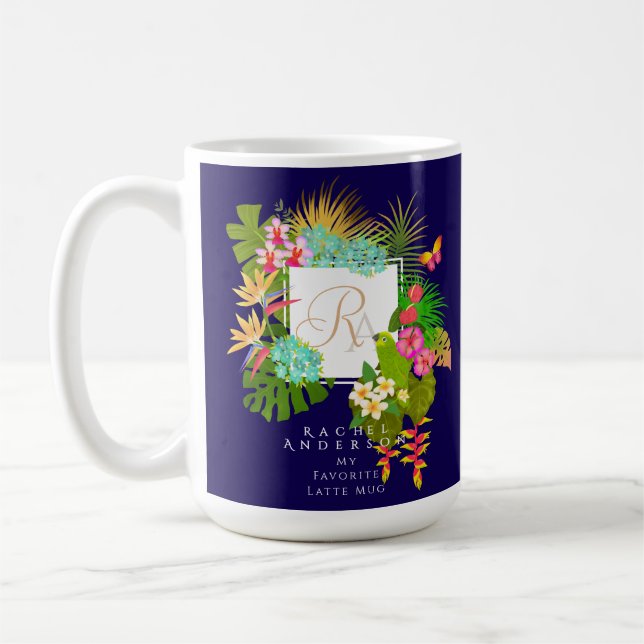Monografische Navy Kaffeetasse (Links)